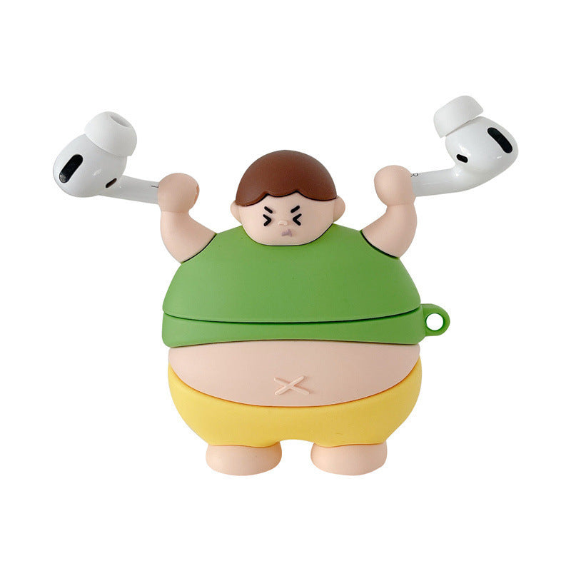 3D Fat Man Silicone Case for Apple AirPods Pro