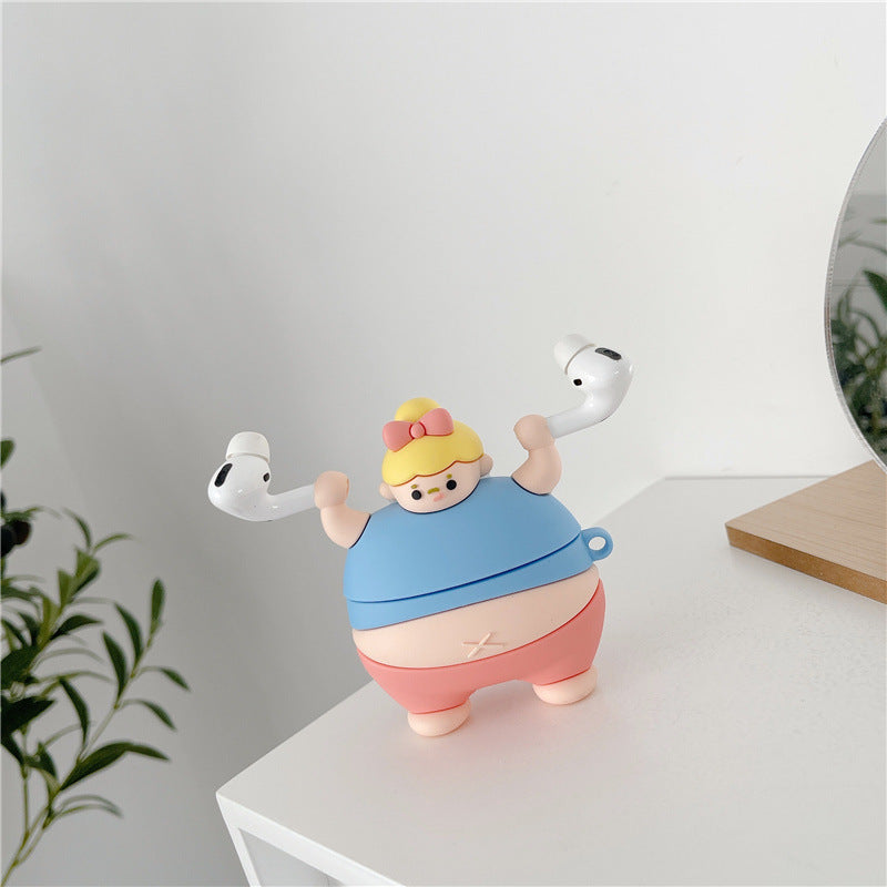 3D Fat Man Silicone Case for Apple AirPods Pro