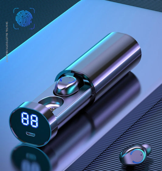 Dual Ear Bluetooth 5.3 Wireless Headset with HD Mic