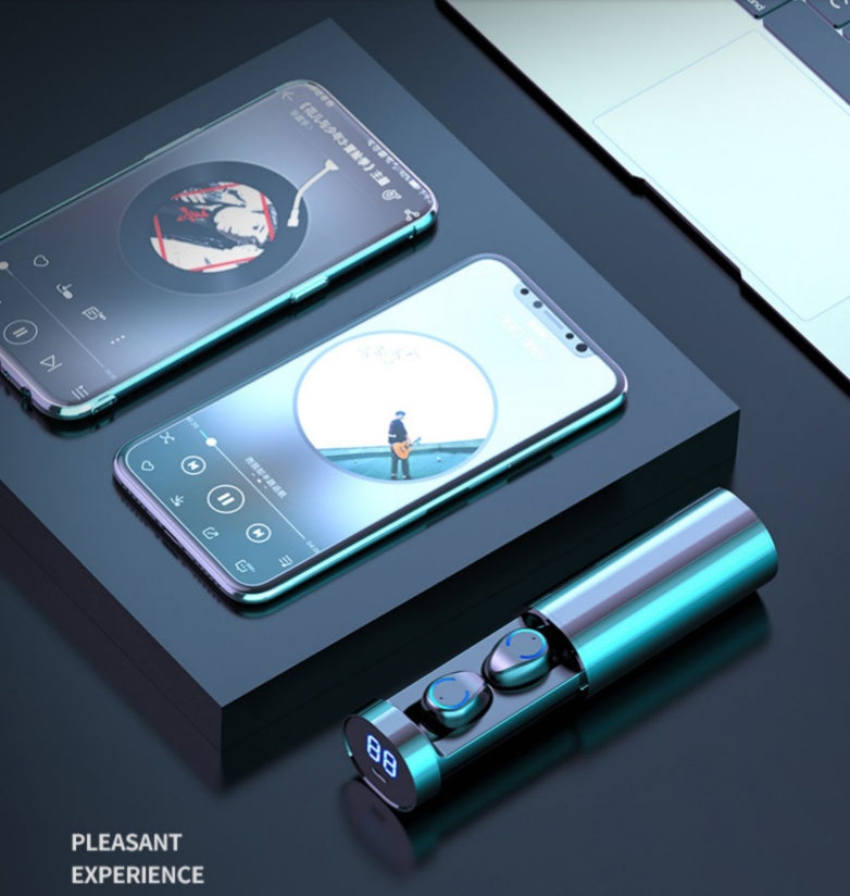 Dual Ear Bluetooth 5.3 Wireless Headset with HD Mic
