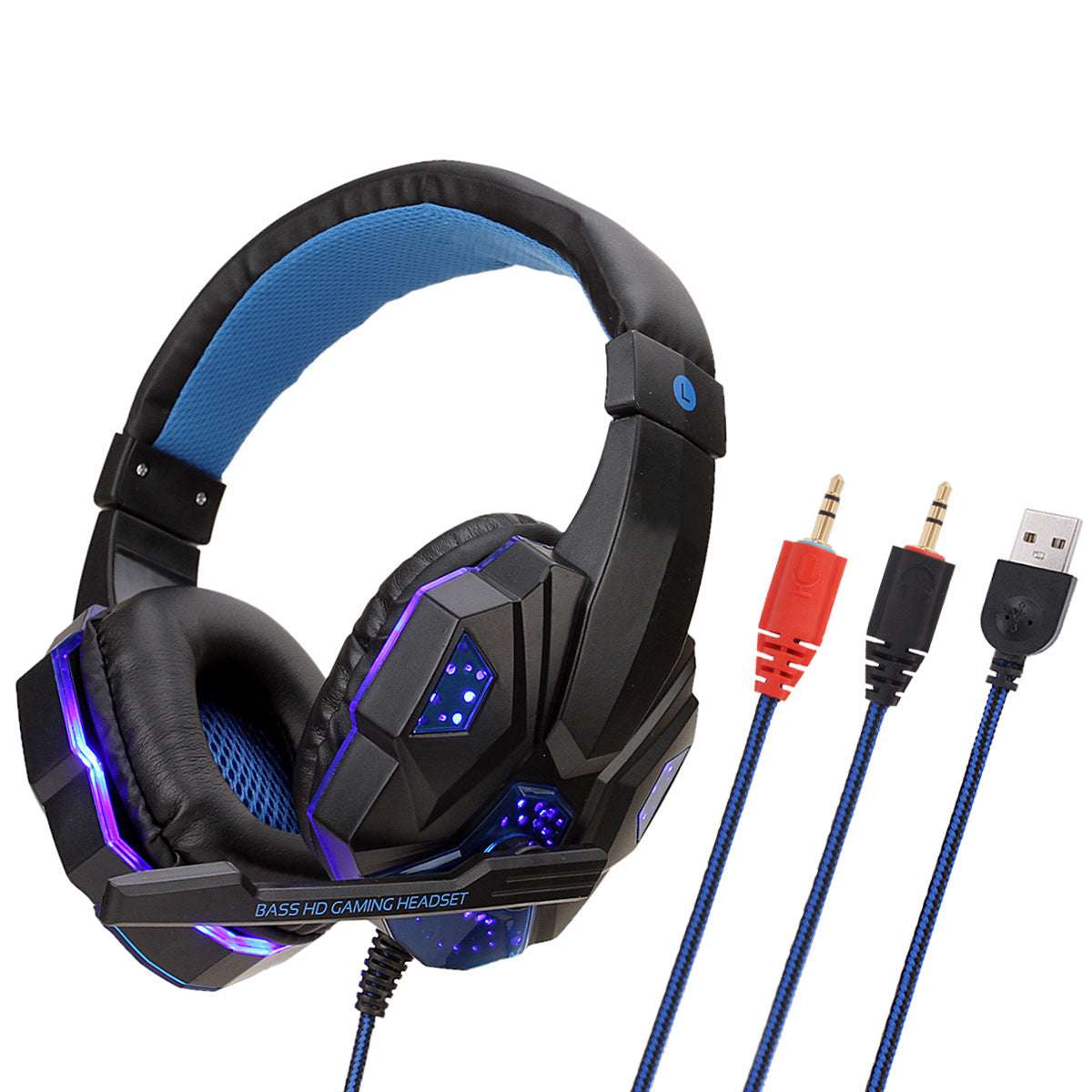 PengLabs™ USB 7.1 Gaming Headset | LED, Mic, PC/PS4