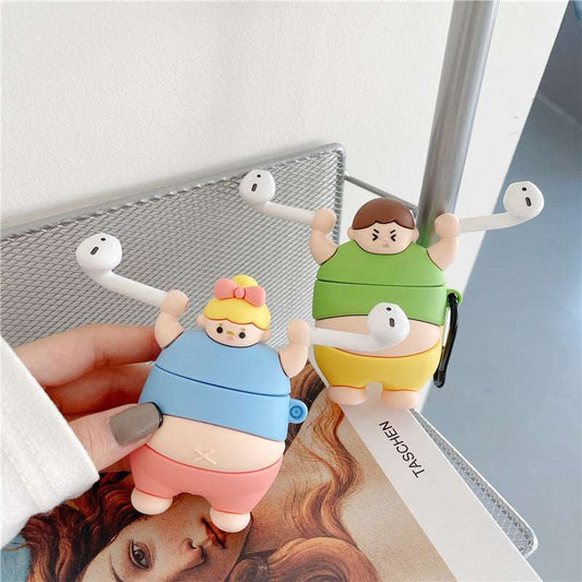 3D Fat Man Silicone Case for Apple AirPods Pro