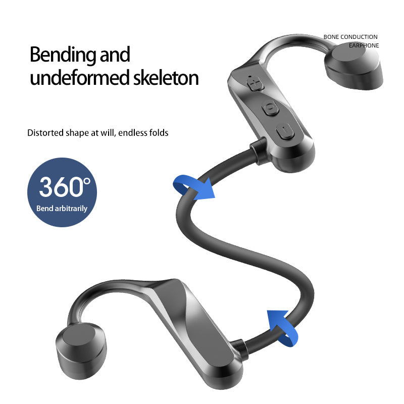 Open-Ear Bone Conduction Bluetooth Headset – Waterproof