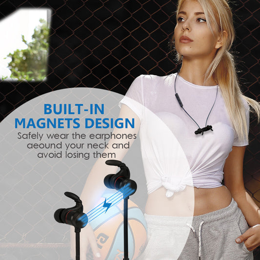 Wireless Magnetic CVC Headset | Compatible with Apple & LG