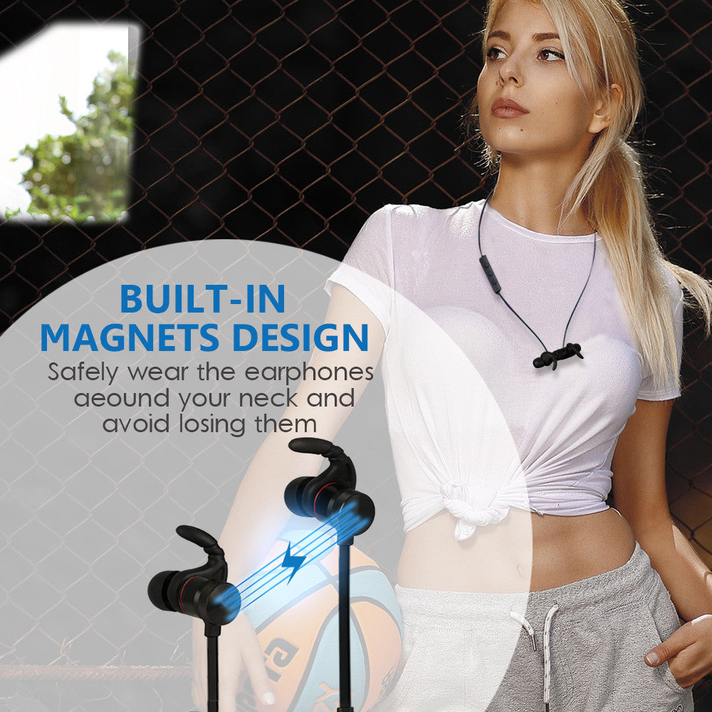 Wireless Magnetic CVC Headset | Compatible with Apple & LG
