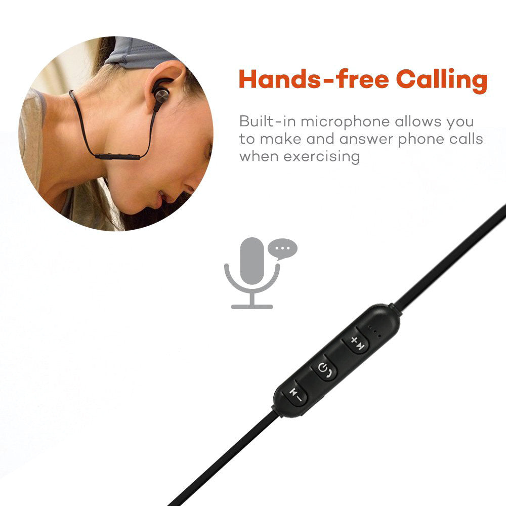 Wireless Magnetic CVC Headset | Compatible with Apple & LG