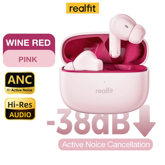 Realfit F3 Wireless Earphones – Active Noise Cancellation & ENC Mic