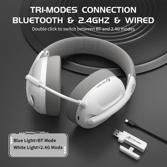 ATTACK SHARK L80 Wireless Gaming Headset – Ultra-Light & Multi-Platform