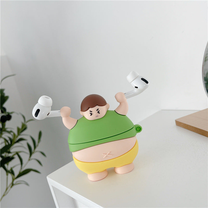 3D Fat Man Silicone Case for Apple AirPods Pro