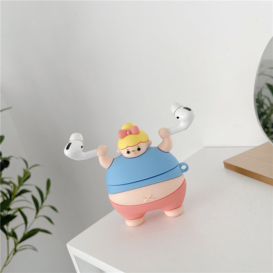 3D Fat Man Silicone Case for Apple AirPods Pro